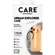 PanzerGlass CARE tok Apple iPhone 17 Pro-hoz, Urban, átlátszó/fekete, MagSafe (CR52608) tok és táska
