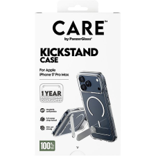 PanzerGlass CARE tok Apple iPhone 17 Pro Max-hoz, kitámasztóval, ezüst/fehér, MagSafe tok és táska