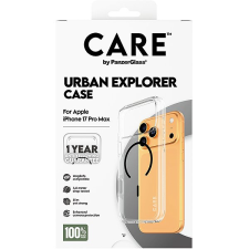 PanzerGlass CARE tok Apple iPhone 17 Pro Max-hoz, Urban, átlátszó/fekete, MagSafe tok és táska