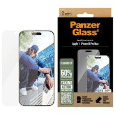 PanzerGlass Classic Fit edzett üveg iPhone 16 Pro Max mobiltelefon kellék