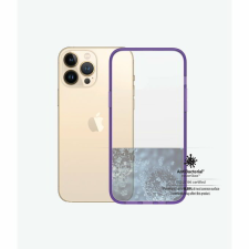 PanzerGlass ClearCase iPhone 13 Pro Max Antibacterial Military Telefon tok - Átlátszó / Lila (0342) tok és táska