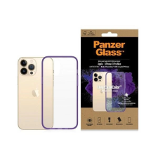 PanzerGlass ClearCase Military Grade Antibacterial tok iPhone 13 Pro Max - átlátszó-lila tok és táska