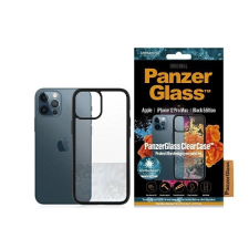 PanzerGlass ClearCase tok iPhone 12 Pro Max - fekete tok és táska
