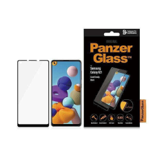 PanzerGlass E2E Regular Samsung Galaxy A21 A215 tokbarát fekete képernyővédő fólia mobiltelefon kellék