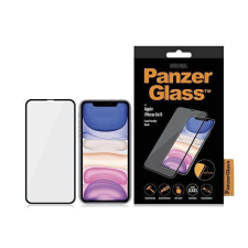 PanzerGlass E2E Super+ iPhone XR/11 tokbarát fekete kijelzővédő fólia mobiltelefon kellék