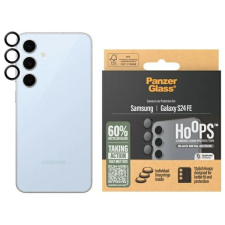 PanzerGlass Hoops Camera kamera lencse védő fólia fekete szegéllyel Samsung Galaxy S24 FE mobiltelefon kellék