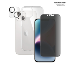 PanzerGlass iPhone 14 Edzett üveg kijelzővédő (1db) + Hátlapvédő tokk és kamera védő mobiltelefon kellék