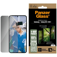 PanzerGlass Matrix betekintésvédett edzett üveg kijelzővédő Samsung Galaxy S25 Plus mobiltelefon kellék