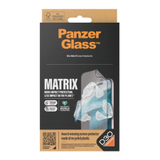 PanzerGlass MATRIX D3O képernyővédő üveg (3D, flexibilis, tok barát, 9H + segédkeret) ÁTLÁTSZÓ mobiltelefon kellék