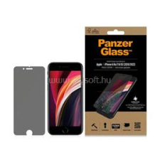 PanzerGlass STANDARD FIT ANTIBACTERIAL PRIVACY képernyővédő üveg (antibakteriális, betekintés védelem) FEKETE (PANZERGLASS_P2684) mobiltelefon kellék