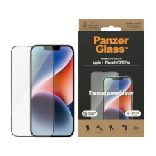 PanzerGlass Ultra-Wide Fit iPhone 14 / 13 Pro / 13 6,1&quot; antibakteriális Easy Aligner képernyővédő fólia mobiltelefon kellék