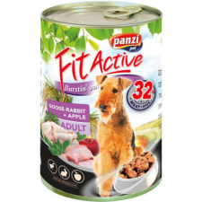 Panzi FitActive Adult Dog Konzerv libával, nyúllal és almával – 12×415 g kutyaeledel