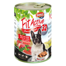 Panzi FitActive Adult Dog Konzerv marhával, májjal és bárányhússal – 12×415 g kutyaeledel
