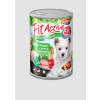 Panzi | FitActive | Kölyök és növendék kutyáknak | Konzerv | Liba, nyúl és alma - 415 g