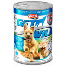Panzi GetWild Dog Junior Beef & Apple konzerv 6x415g kutyaeledel