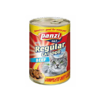 Panzi | Regular | Felnőtt macskáknak | Konzerv | Marha - 415 g macskaeledel