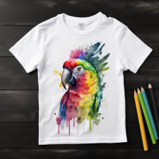  Papagáj póló (Gyerek)(Színes) gyerek póló