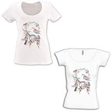  Papagájos tavasz - Mély kivágású & Csónaknyakú Női Póló