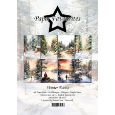 Paper Favourites Scrapbook papírkészlet A5 - Winter Forest - Paper Pack (24 ív) decoupage papír