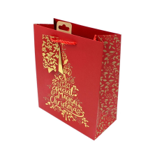 Papír ajándéktáska, Clairefontaine Collection by Eurowrap, 33x26,5cm, 14cm Bellows, Magical Xmas ajándéktasak
