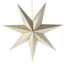  Papír csillag arany 75cm dekorációs kellék