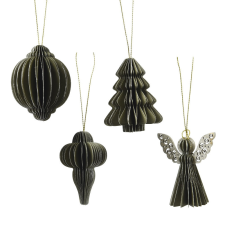  Papír dísz rozmaring zöld 6cm dekorációs kellék