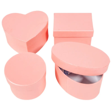  Papír doboz kerek mistic pink D20-17,5-15cm 3db-os dekorációs kellék