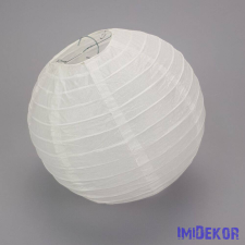  Papír lampion 20 cm - Fehér dekorációs kellék