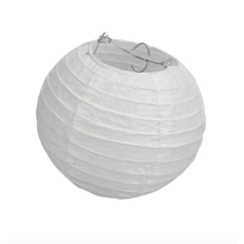 Papír lampion- fehér 20cm party kellék