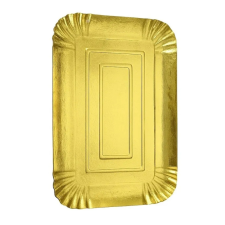  Papír peremes tálca, süteményes tálca – 18*25 – Arany sütés és főzés