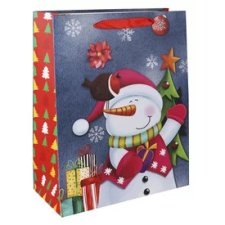  Papírtasak hóember 26*32 party kellék