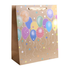  Papírtasak színes lufik 31*42 ajándéktasak