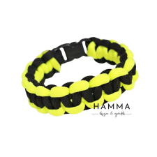  Paracord neon sárga/fekete karkötő karkötő