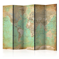  Paraván térkép - Turquoise World Map [Room Dividers] Világtérkép 225x172 térkép