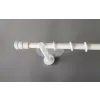  Paris fehér színű 1 rudas fém karnis szett - 19 mm (csöndesgyűrűs) - 240 cm