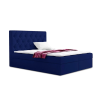 Parkbútor TYP 56 sötétkék kárpitozott boxspring ágy 160*200