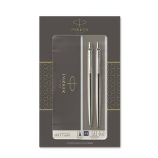 Parker Golyóstoll és nyomósirón szett, díszdoboz, PARKER Royal Jotter, rozsdamentes acél (ICPJKST3) toll