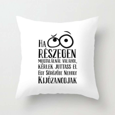 Párna 40*40cm, pihe puha töltettel, Részeg VPX044 lakástextília