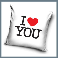  Párnahuzat 40x40cm - I love you felirat CBX211113PD lakástextília