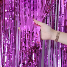  Parti fólia függöny dekoráció – Rózsaszín színű lakástextília