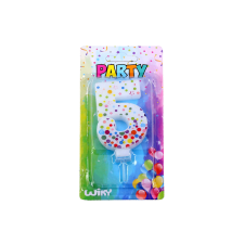Parti gyertya 5-ös szám Polka Pontokkal party kellék