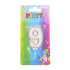 Parti gyertya 9 - arany party kellék