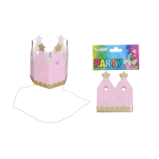 Pártikorona szett, 9,6 cm, 4 darab party kellék