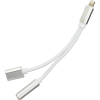 Partner Tele.com Haffner PT-4110 Lightning - 3.5mm Jack audio + Lightning csatlakozós ezüst adapter (5901737400680)