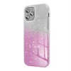 Partnertele SHINING Case IPHONE 15 átlátszó rózsaszín tok