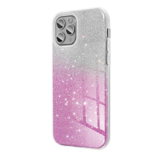 Partnertele SHINING Case IPHONE 15 PRO készülékhez átlátszó rózsaszín tok tok és táska
