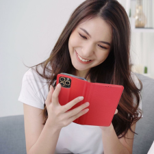 Partnertele Smart Case könyvtok HONOR X8a piros tok és táska