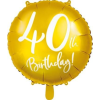 Party Deco Fólia Lufi Arany Boldog Születésnapot 40-es 45cm FB24M-40-019 (PARX1223)