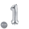  Party évszámos fólialufi ezüst színű 1-es 35cm