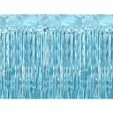 Party függöny, világos kék, 90 X 250 cm party kellék